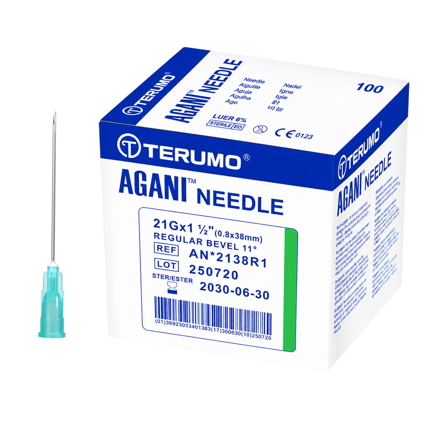 20140 - Aiguille Hypodermique Agani - 38 x 0.8mm