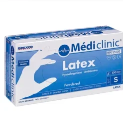 55500 - Gant latex non stérile poudré - 6-7