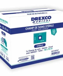 55747 - Champ de soin stérile troué - 50 x 70 cm
