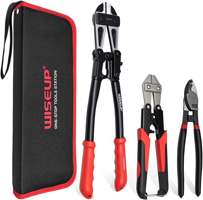 WISEUP - Pince coupe boulons - 35,6 cm et 2 x 20,3 cm