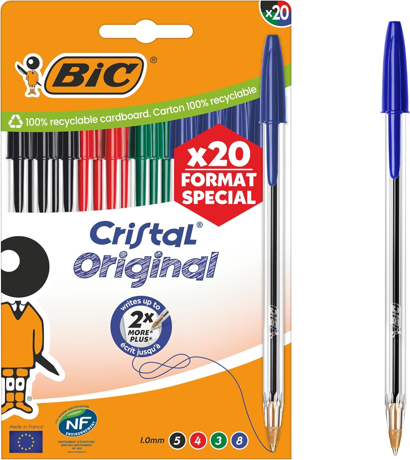 BICASS20 - Stylo bille - 1 mm