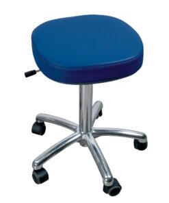 926-10 - Tabouret pied métal avec dossier  - 57,5-82,5 cm