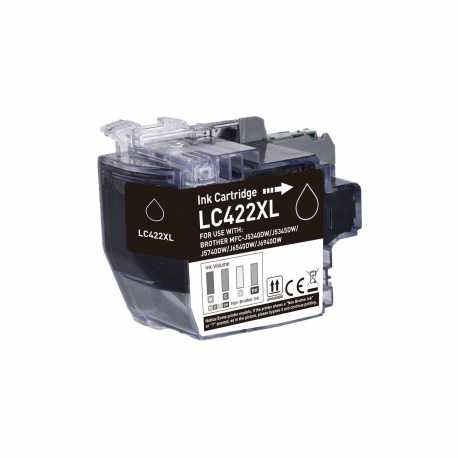 LC422XLBK-C - Cartouche compatible Brother - LC422XLBK C