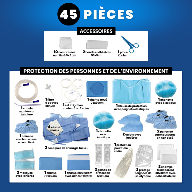 0730-173 - Kit d'implantologie - 45 pièces