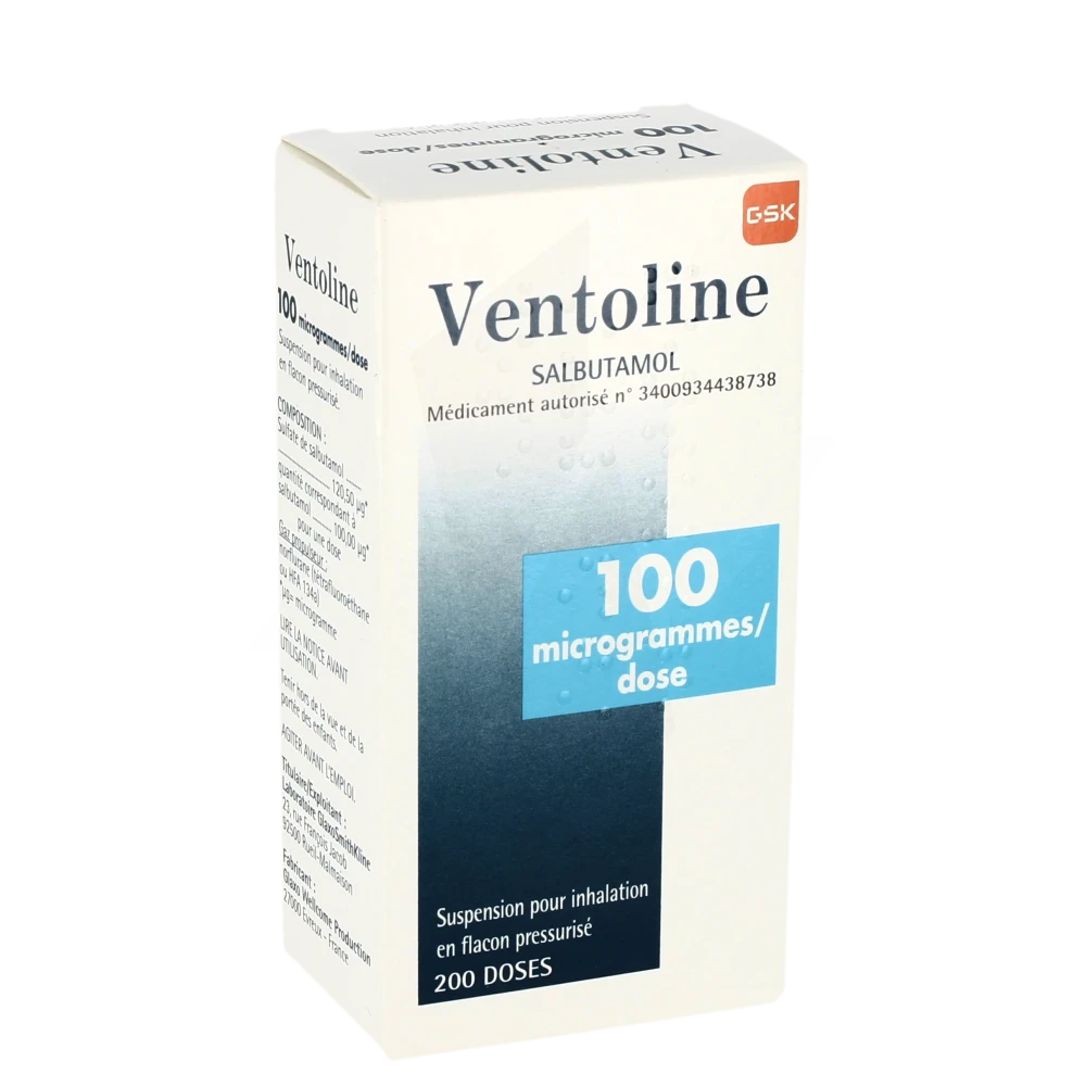 3400934438738 - Ventoline - 100 µg/dose